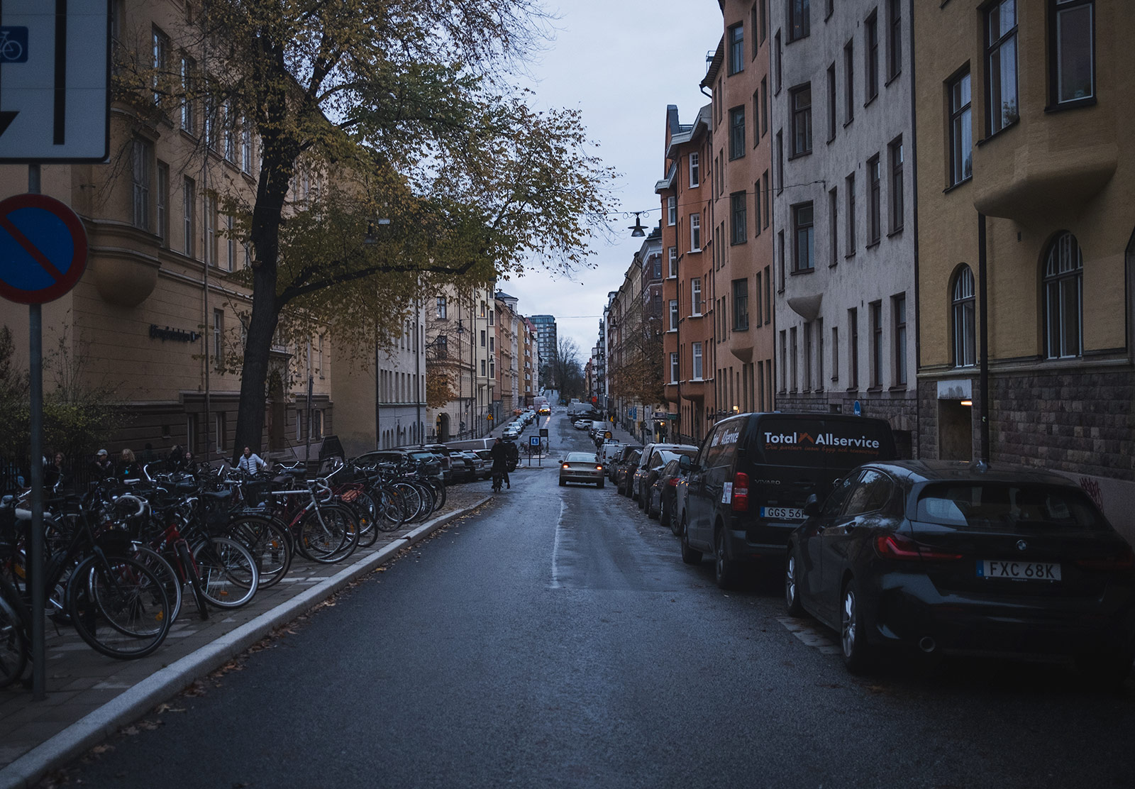 Street in low light