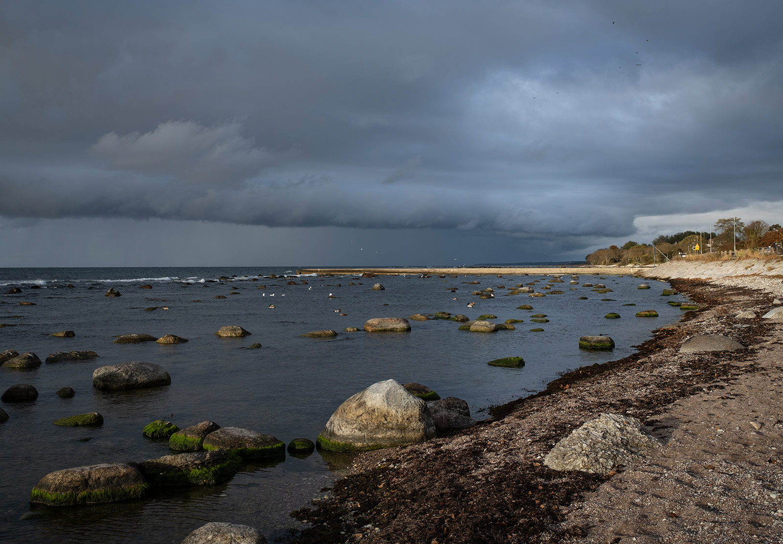 Dark clouds in the distance