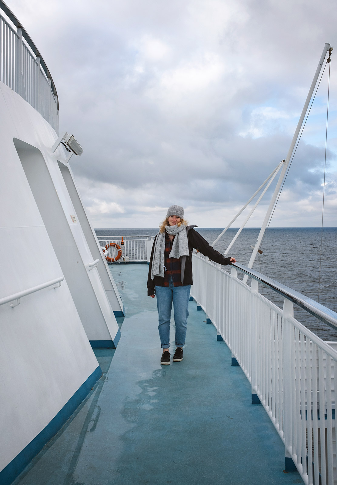 Me standing on boat deck