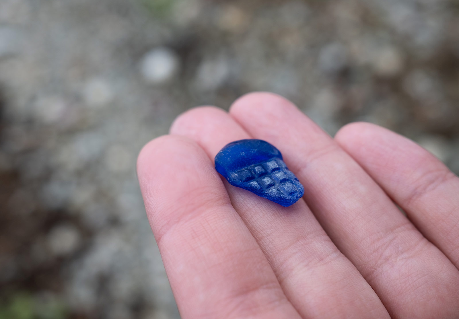 Blue sea glass