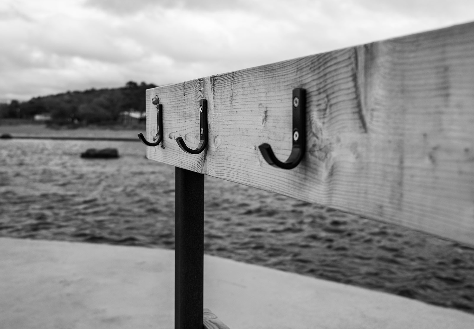 Line of clothes pegs