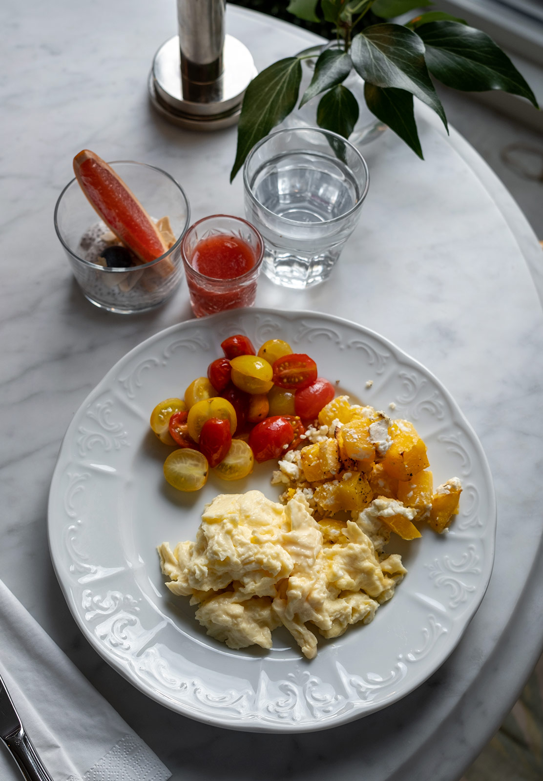 Breakfast on plate