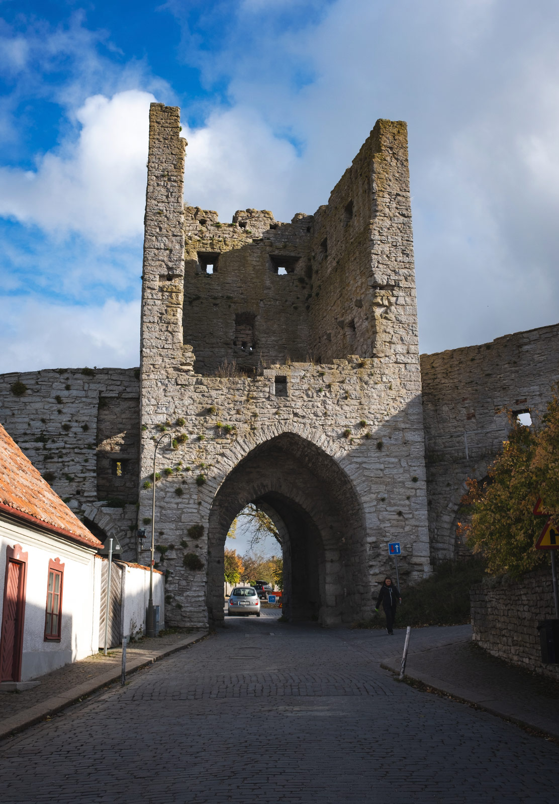 Tall brick archway