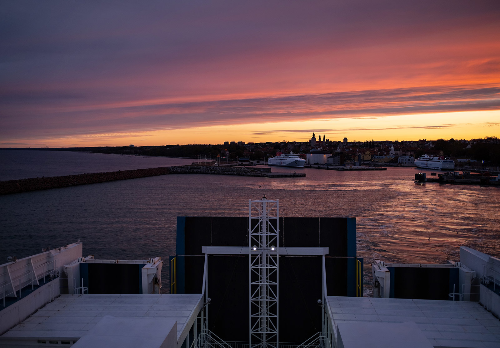 Orange and pink sky