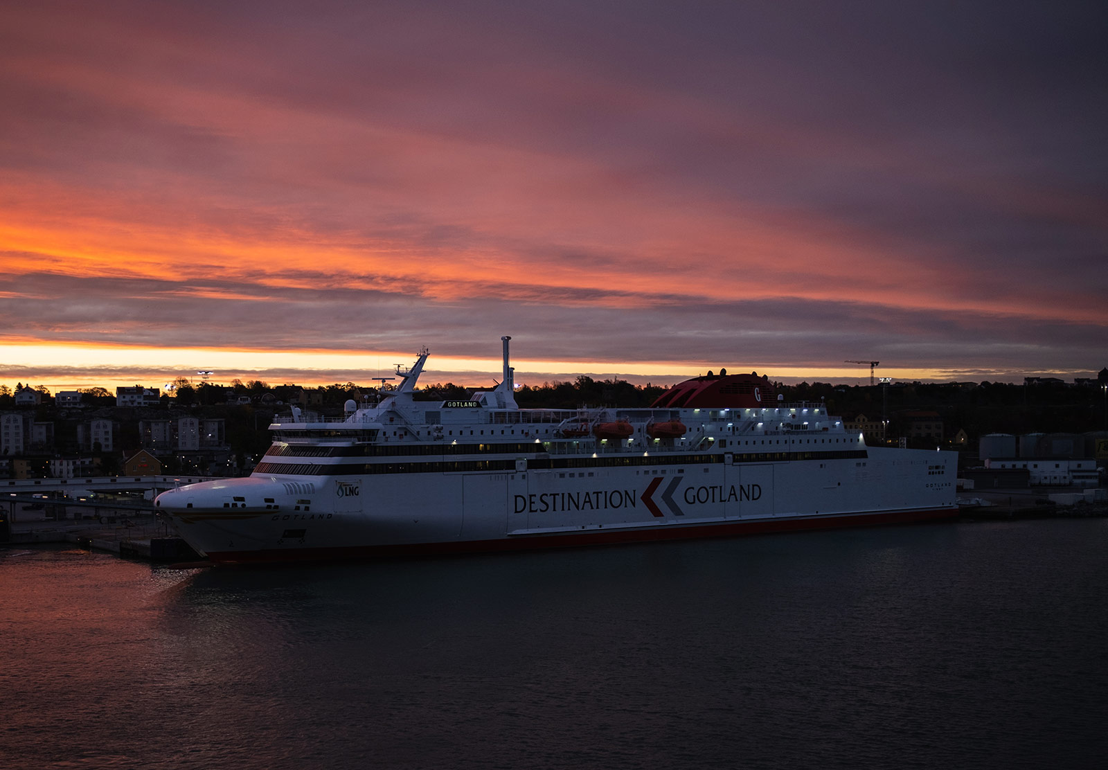 Boat in sunrise