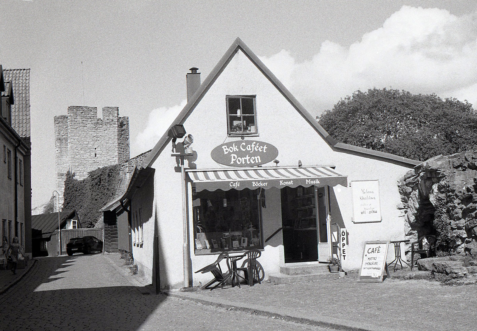 Old café building