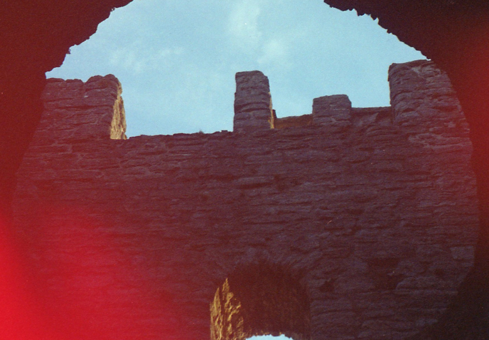 View of wall ruin