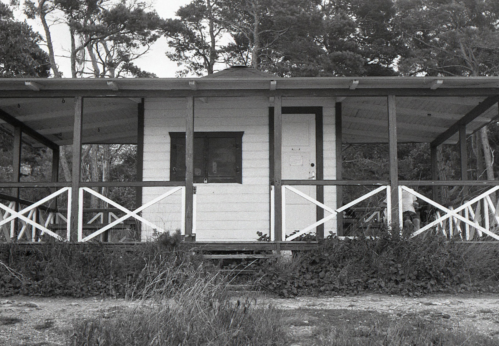 Wooden hut on the beach