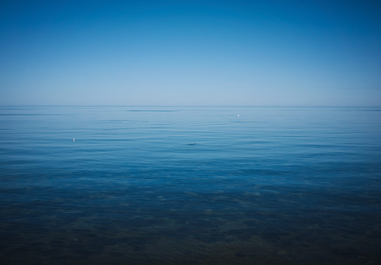 Calm blue sea