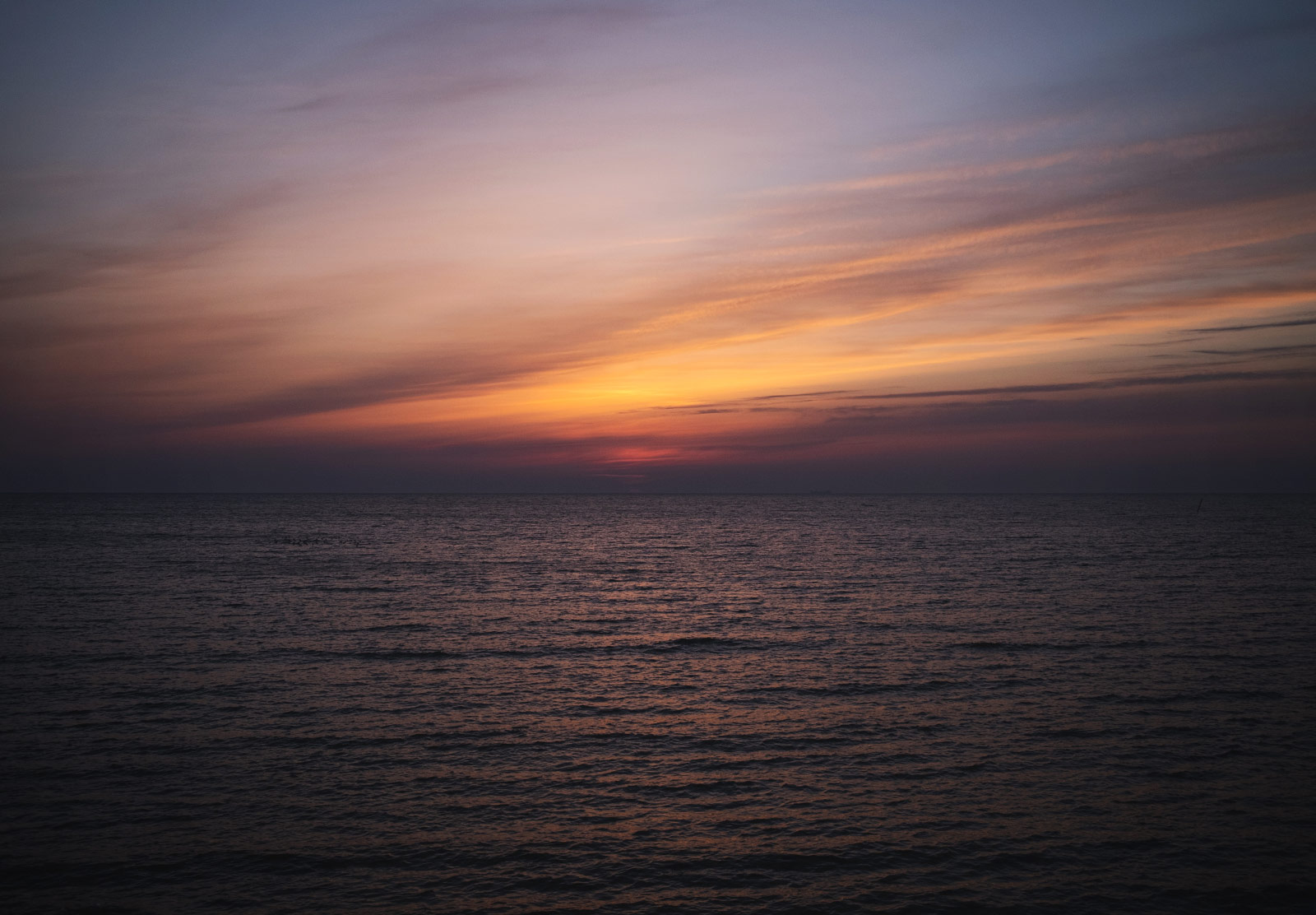 Pink and orange sky