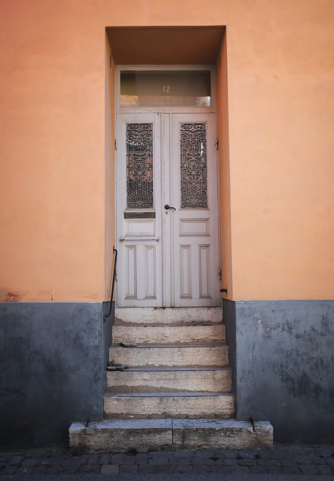 Tall doorway and steps