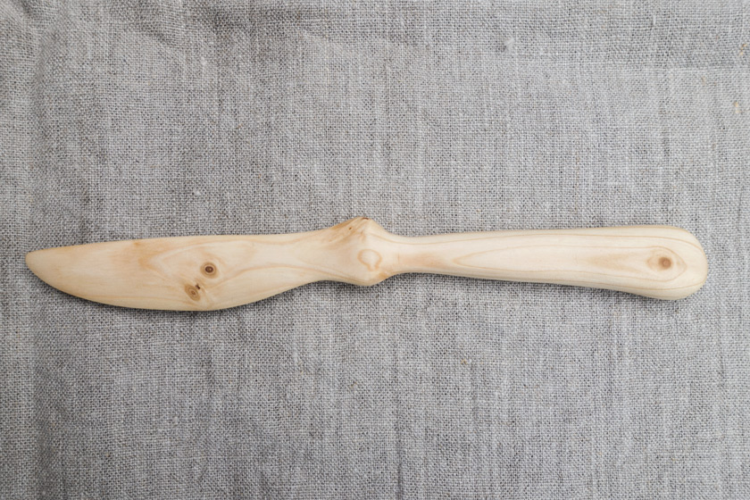 Wood butter knife