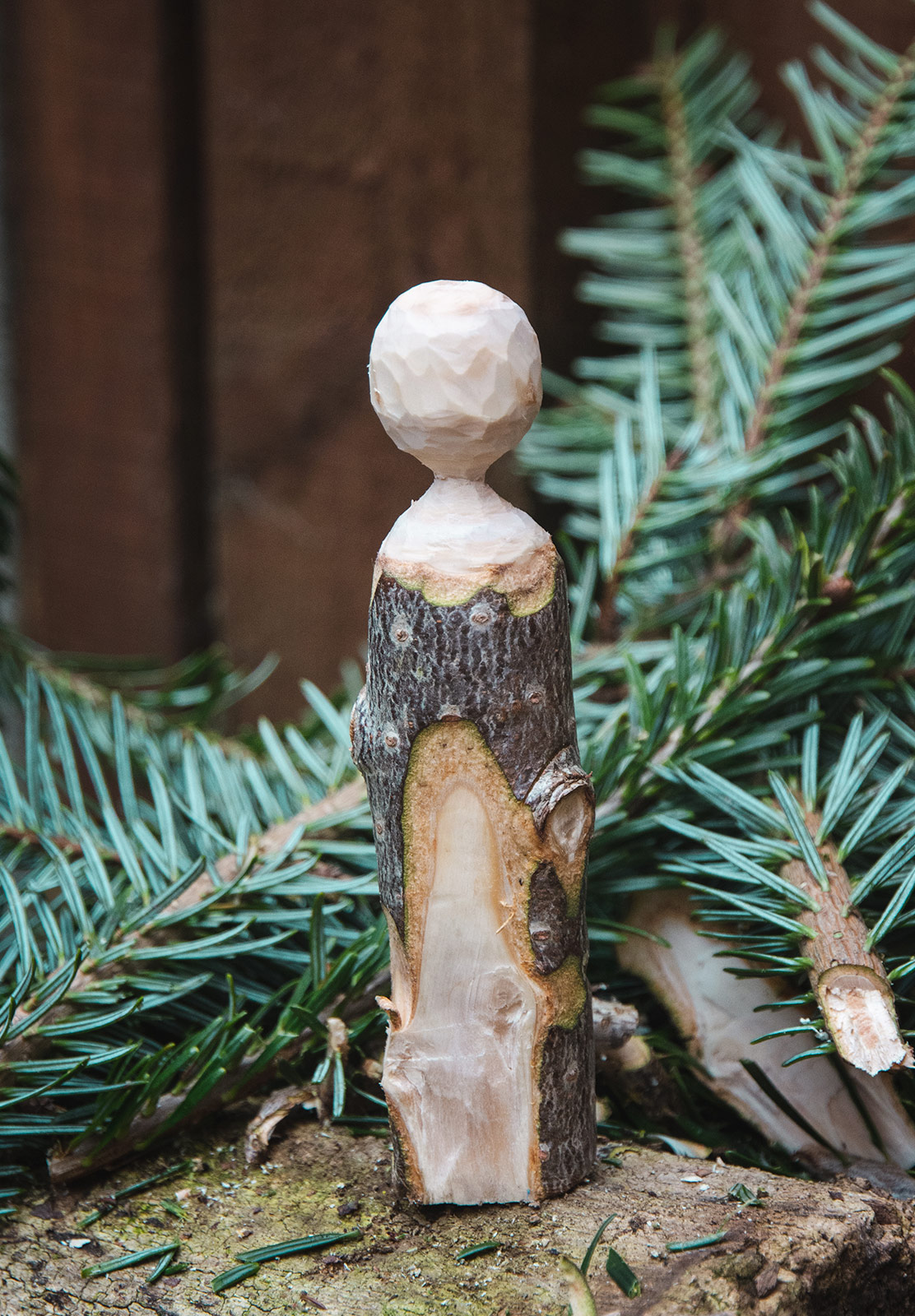 Round bead on stick