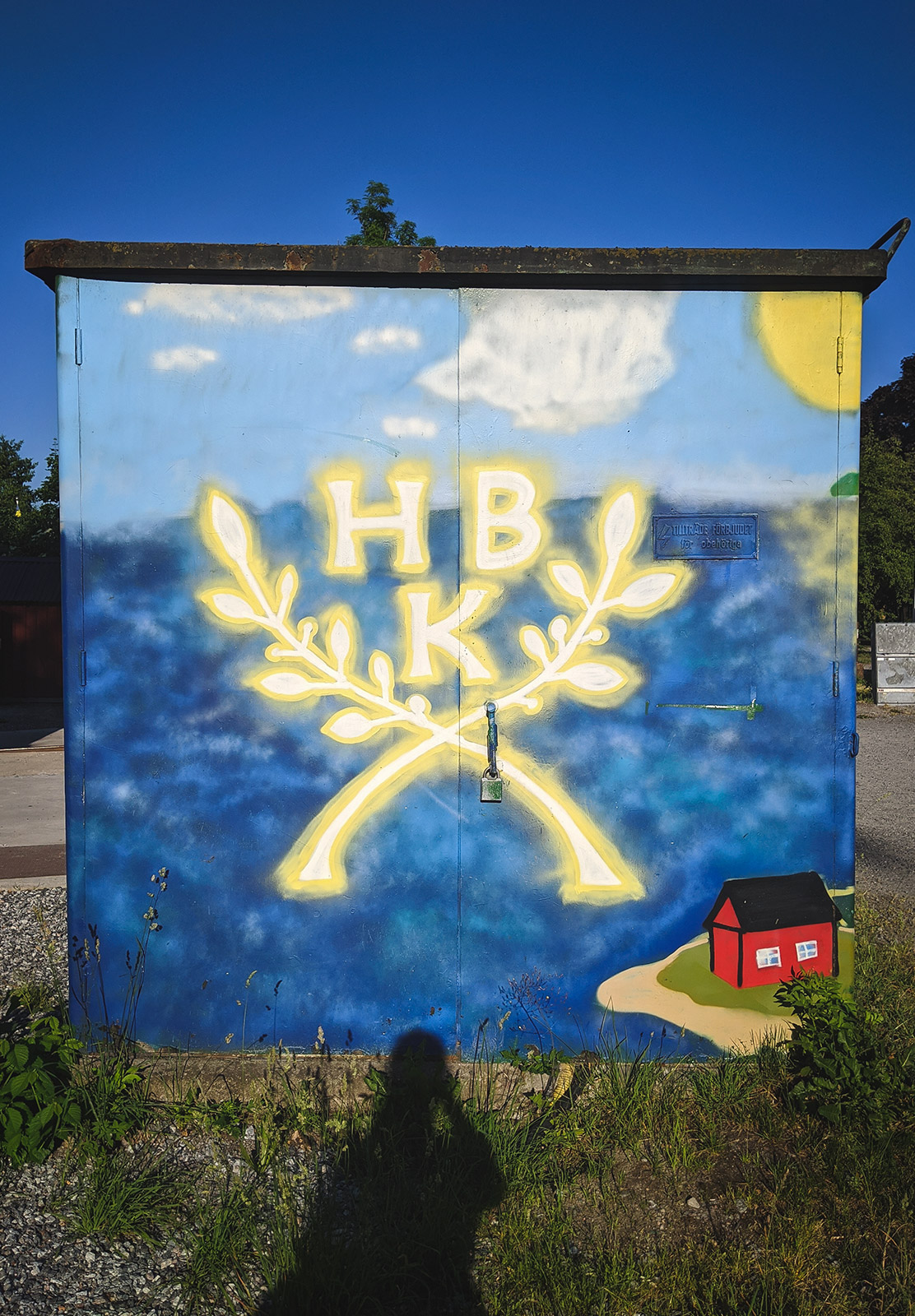 Painted building
