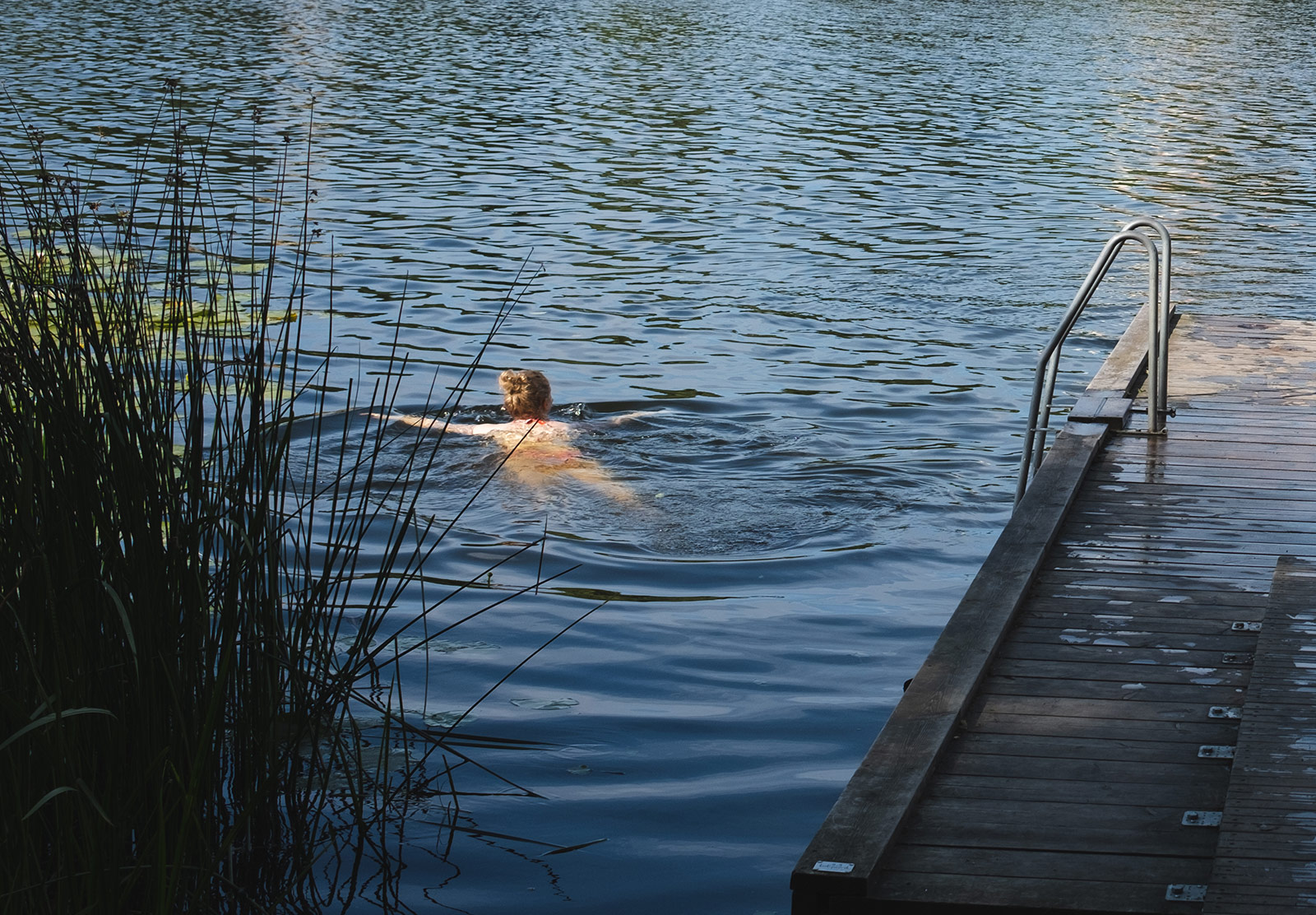 Woman swimming