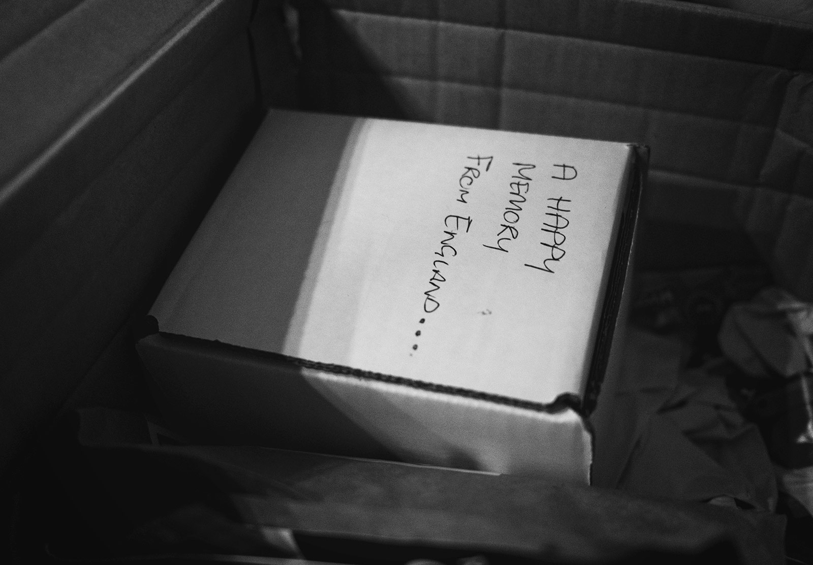 A happy memory from England, written