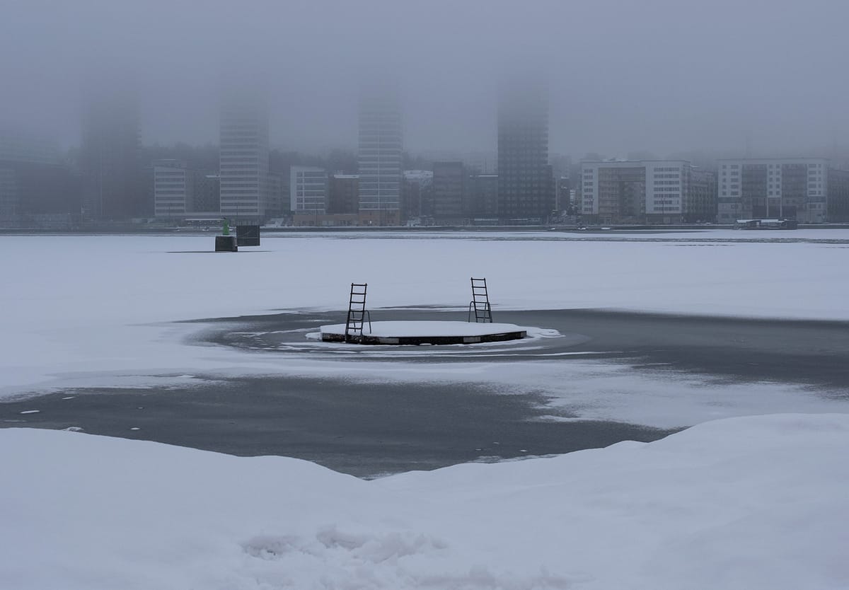 Frozen water