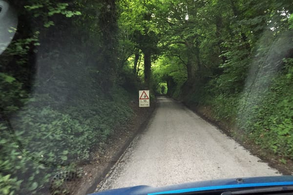Narrow country lane