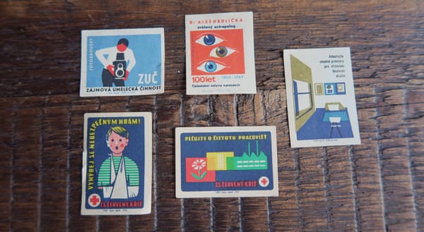 Czech matchbox cards