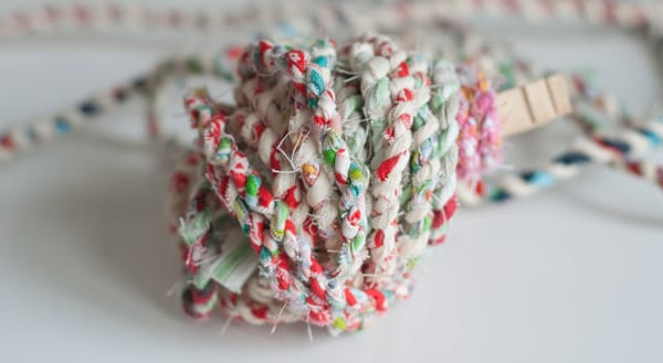 Colourful scrap twine