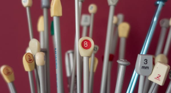 Lots of knitting needles