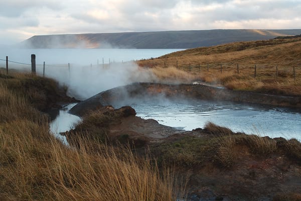 Steaming mud pod