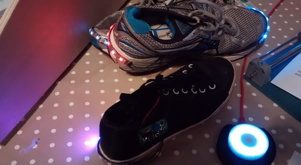 Running shoe lights