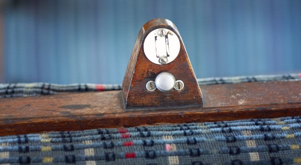 Wooden seat number