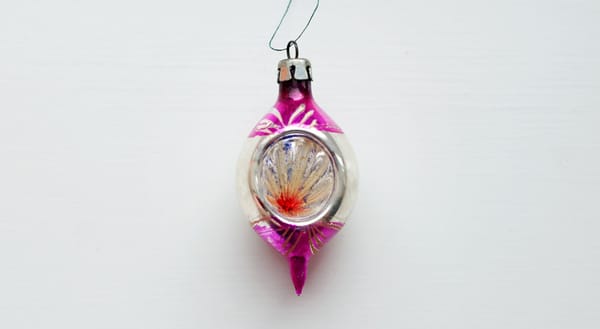 Pink glass bauble