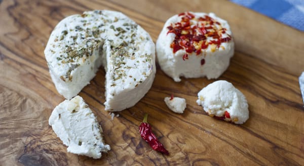 Cheese board - flavoured goats cheese