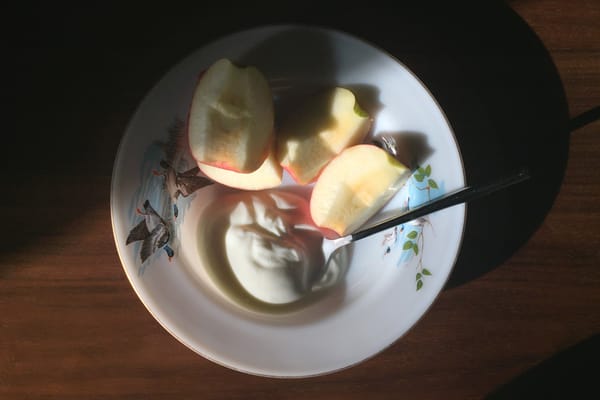 Breakfast bowl in the sun