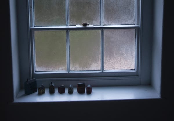 Dark and misty window