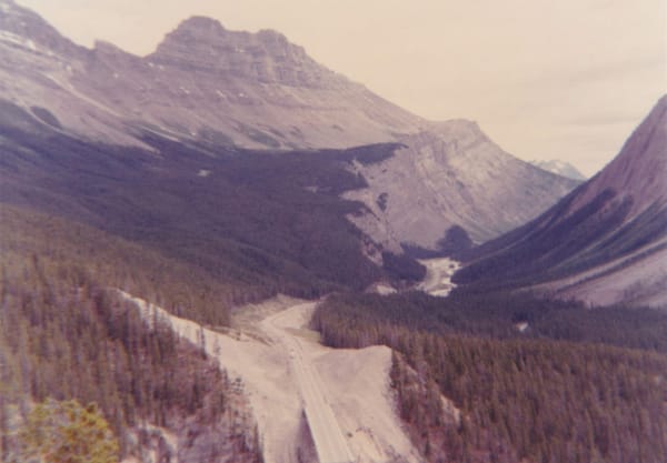Road cutting through mountains