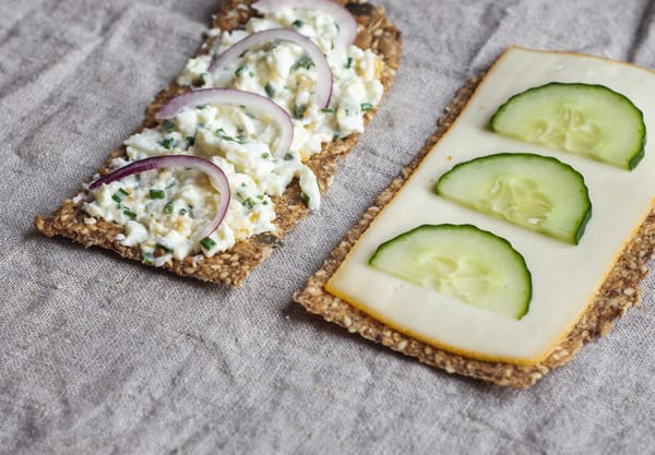 Topped Knekkebrød