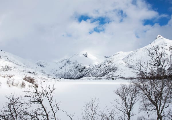 Snow covered mountains