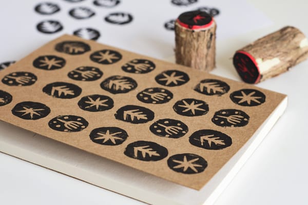 Patterned notebook cover