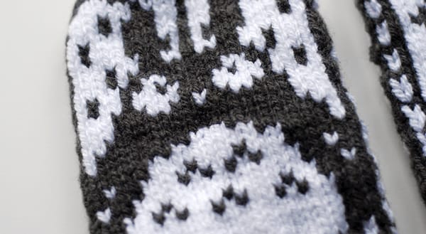 Knitted Totoro Mittens