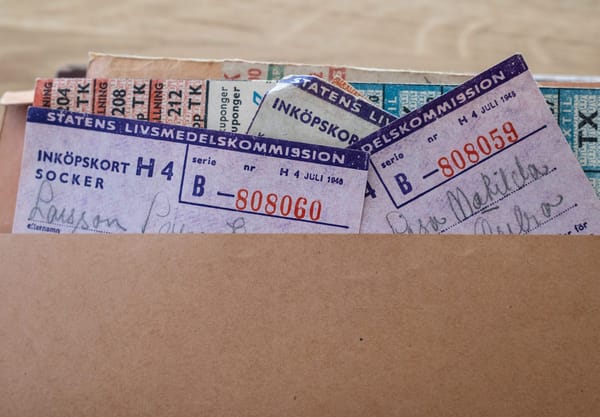 Pile of ration coupons