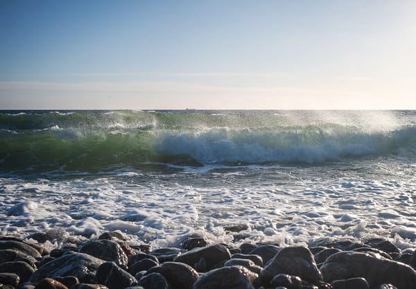 Wave with spray