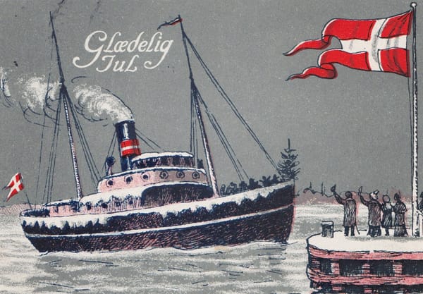 Vintage Danish postcard